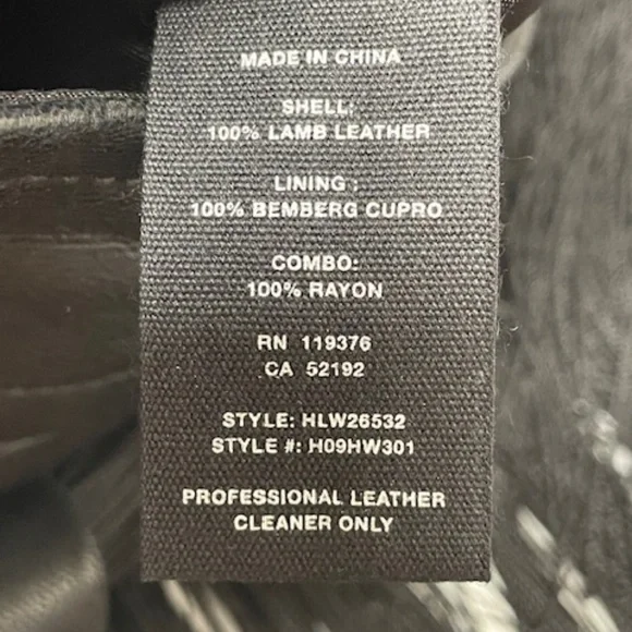 Helmet Lang Black Lamb Leather and Fringe Skirt EUC - Picture 14 of 14